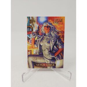 1994 Marvel Masterpieces Gold Signature Series #110 Silver Sable (b14)